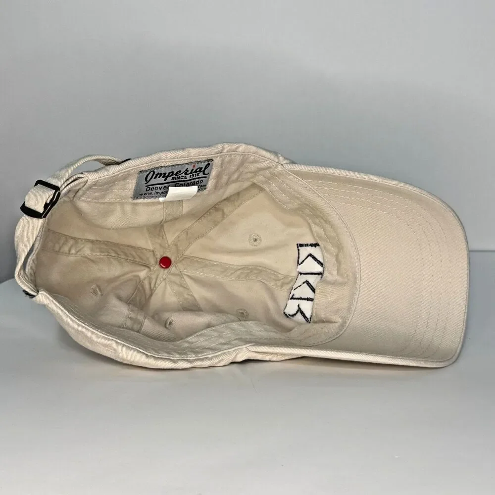 KKR Capital Markets Imperial Strapback Hat White Golf Dad Cap Purchase Logo